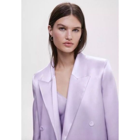 Mango Lavender Blazer - Picture 3 of 14